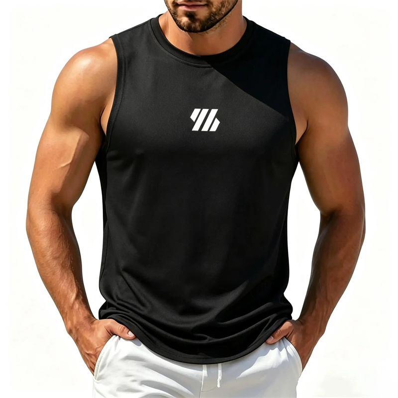 Sleeveless Undershirt - Camiseta masculina para corrida, fitness, sem