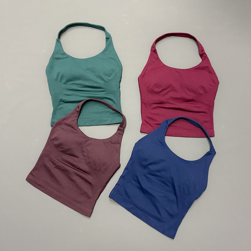 Suspender Tank Top - Top Esportivo Feminino com Alça Halter,