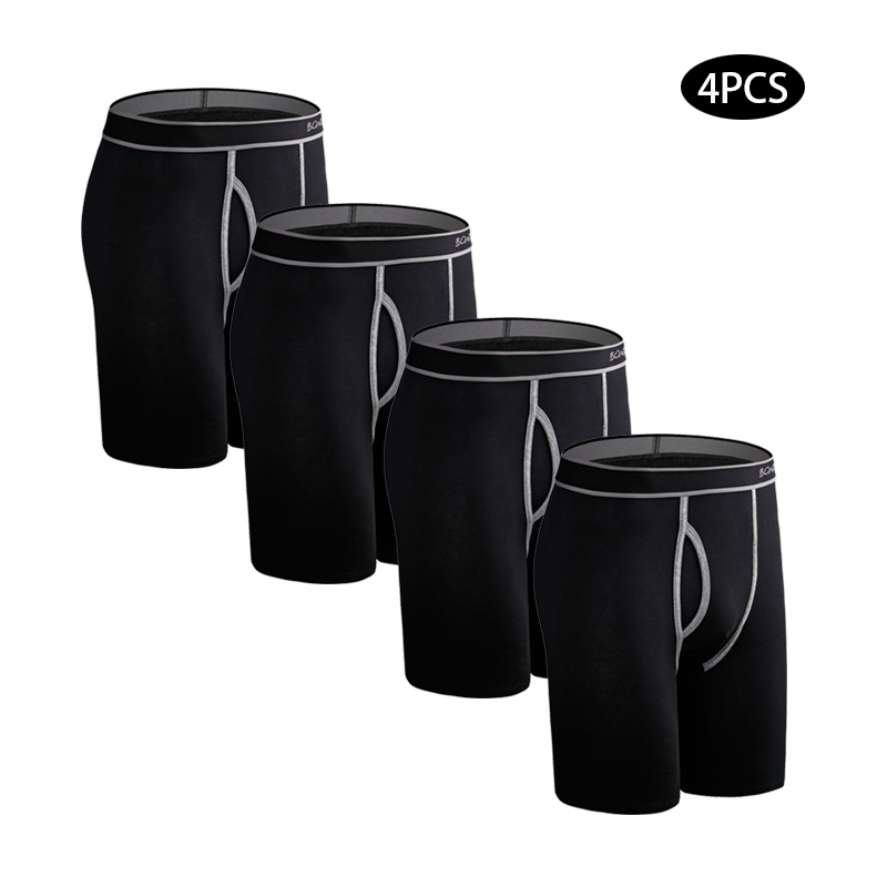 Boxer Brief Pack Cotton - 4 pçs roupa interior de algodão