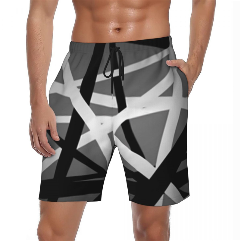 Trunk Breathable Men - Shorts de praia masculinos com listras