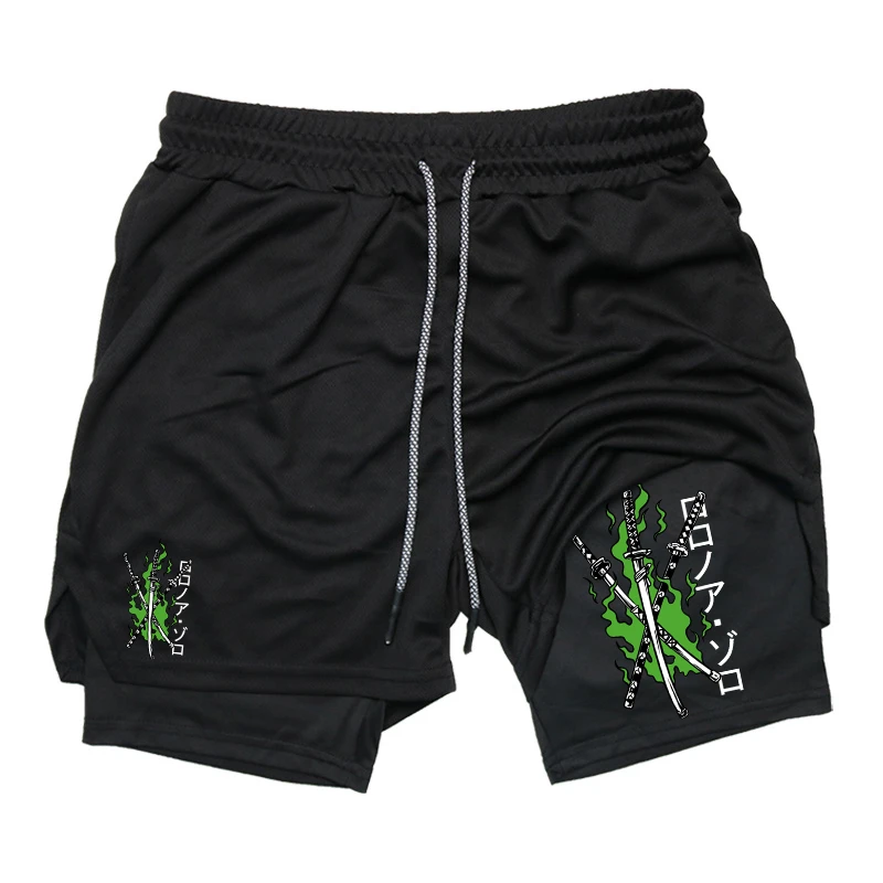 Compression Shorts Athletes - Impressão 2 em 1 shorts de