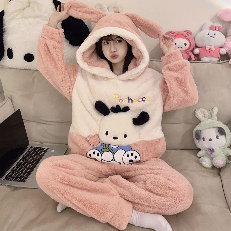 Sanrios cinnamoroll coral velu - Thermal Long John avaliação e preço