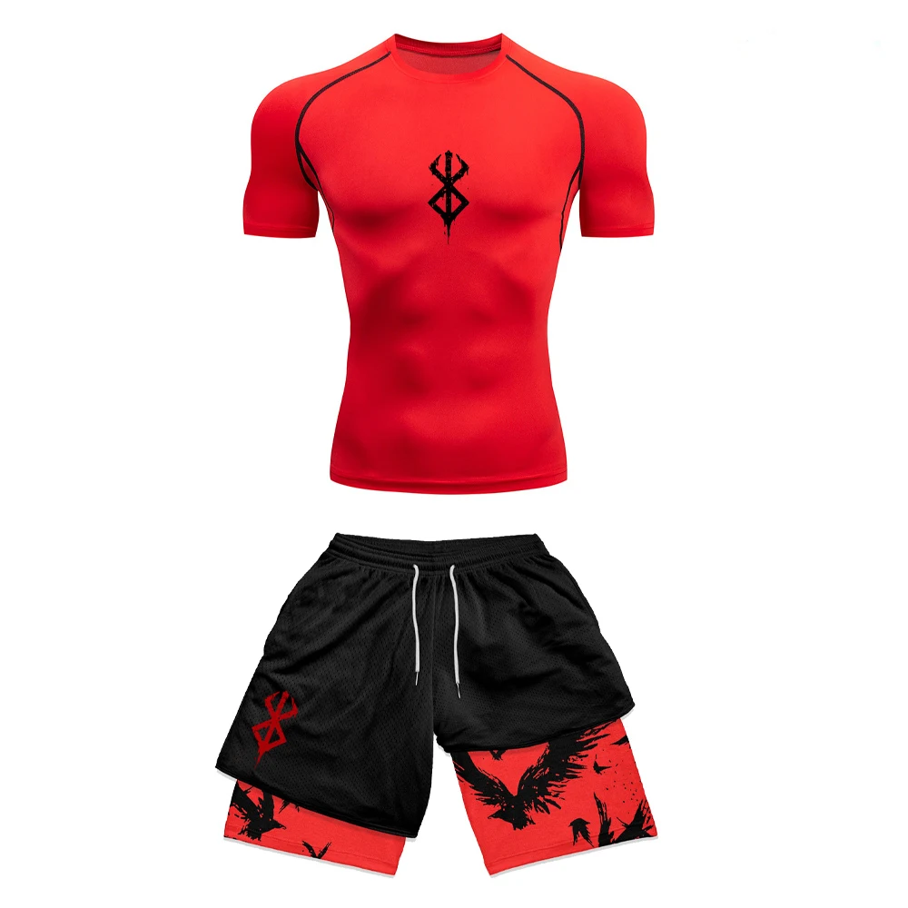 Anime 3d impresso conjunto de  - Compression Shorts Athletes avaliação e preço