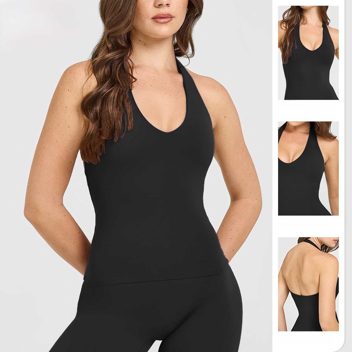 Top Esportivo Feminino Halter  - Suspender Tank Top avaliação e preço