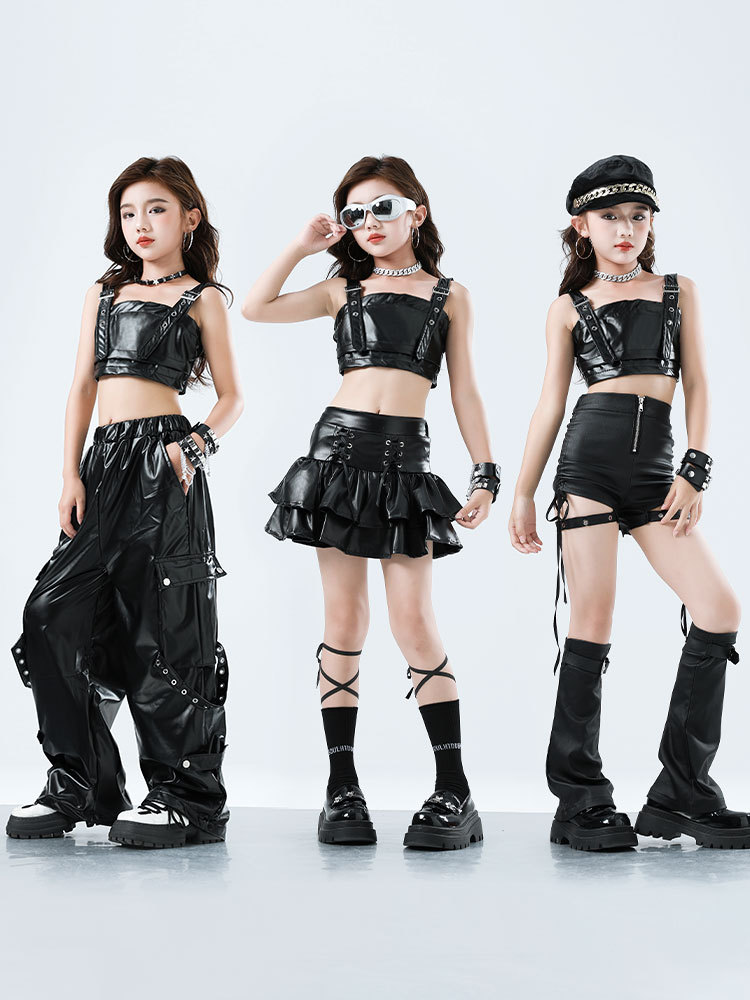 Criança kpop hip hop roupas pr - Suspender Tank Top avaliação e preço